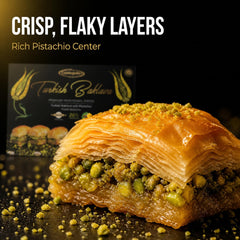 ÇELEBİOĞULLARI close-up of pistachio filling showing rich nut texture and flavor