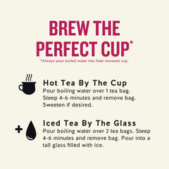 Celestial Seasonings steaming cup of peppermint tea demonstrating soothing hot brew