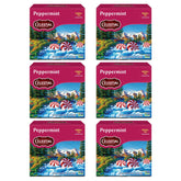 Celestial Seasonings front packaging showing six peppermint tea boxes for convenience