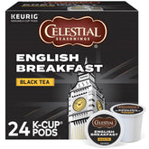 Celestial Seasonings box front packaging showing 24 pods and bold branding