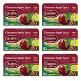 Celestial Seasonings front box showing cinnamon apple blend and benefits