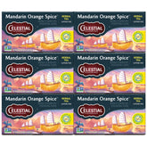Celestial Seasonings front packaging showing Mandarin Orange Spice and benefits