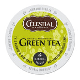 Celestial Seasonings box front showing 24-count K-Cup pods and product name benefits