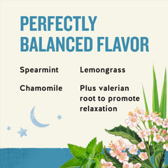 Celestial Seasonings visible valerian and chamomile blend detail for aroma