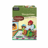 Celestial Seasonings front packaging showing 24-count box and calming design benefits convenience