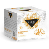 Cellini front packaging showing 30 capsules and Italian branding, clear product identity