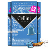 Cellini front packaging showing 30 capsules and medium roast benefit