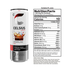 CELSIUS cola close-up bubbles and texture showing refreshing carbonation benefit