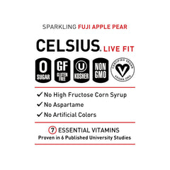 CELSIUS can held in hand showing slim can size for portability and easy storage