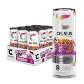CELSIUS Galaxy Vibe front can showing branding and vibrant design for shelf appeal