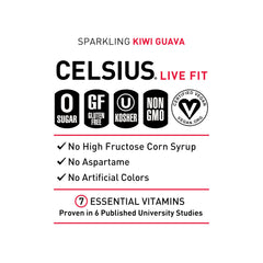 CELSIUS can placed by workout gear illustrating pre-workout boost and convenience