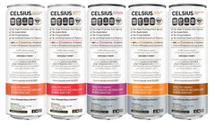 CELSIUS open can top view with fizz indicating refreshing energy
