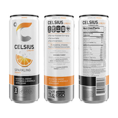 CELSIUS slim can profile highlighting label details and portability for gym bags