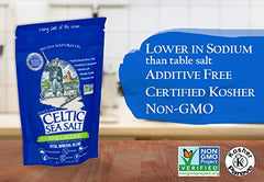 Celtic Sea Salt resealable zipper close-up highlighting seal and freshness retention benefit