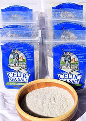 Celtic Sea Salt measured on spoon illustrating portion control and easy seasoning