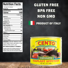 Cento close-up of caponata texture highlighting eggplant and olive pieces for rich flavor