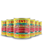 Cento front view of six 28 oz cans showing packaging and bundle benefit