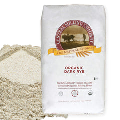 Central Milling front packaging showing 25 lb bag and organic badge for reliable supply