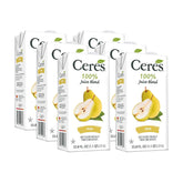 Ceres pear front packaging showing bottle and pear imagery, vibrant flavor