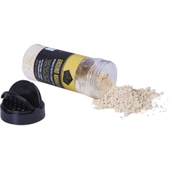 Çerez Pazarı open cap with flapper showing powder texture and easy dispensing
