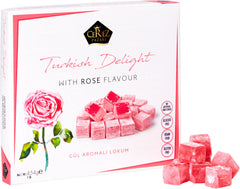 Çerez Pazarı front box showing rose Turkish delight, elegant gift appeal