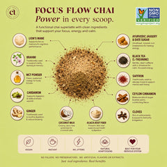 Chai Tonics powder in bowl with visible spices demonstrating natural ingredients