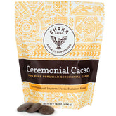 ChakaCacao front package showing branding and one-pound bag for clear product identification