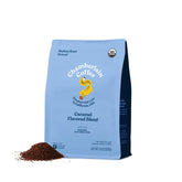 Chamberlain Coffee front packaging showing 10 oz bag and organic badge benefits