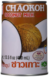 Chaokoh front can showing label and size for easy identification