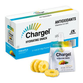 Chargel pineapple front packaging showing pouch and branding, convenient energy