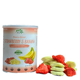 CHAVI front can showing strawberry banana mix, ready-to-eat convenience