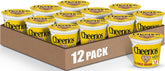Cheerios front packaging showing single-serve cup and brand convenience