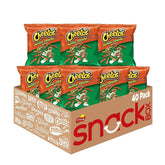 Cheetos front packaging showing 1 oz bag and bold cheddar jalapeño flavor benefit