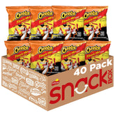 Cheetos Flamin' Hot front packaging shows brand and spicy flavor benefit
