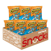 Cheetos puffs front packaging showing bold logo and portion size for quick grab-and-go