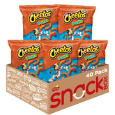 Cheetos front group pack showing 40 single-serve bags and easy storage benefit