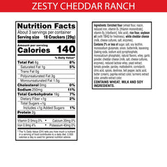 Cheez-It Grooves single pouch closeup highlighting seal and portability