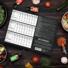Chef Enthusiast individual spice portions laid out, easy to sample different flavors