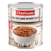 Chef-mate front can showing label and size, reliable bulk pantry option