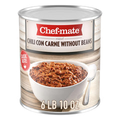 Chef-mate front can showing label and size, reliable bulk pantry option