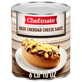 Chef-mate front label on #10 can showing product name and size for quick identification
