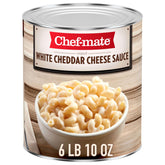 Chef-mate front can showing product packaging and bulk convenience