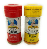 Chef Merito front packaging combo shows both jars and clear label, convenient seasoning solution