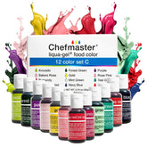 Chefmaster front packaging showing 12-color set and clear product view for quick selection