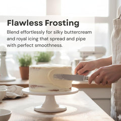 Chefmaster smooth icing on cake demonstrating streak-free glossy finish