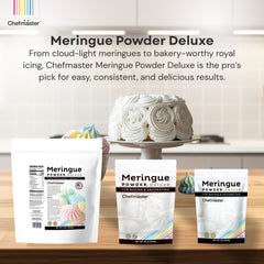 Chefmaster open jar showing fine powder texture for easy measuring and mixing