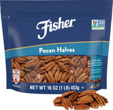 CHEF'S NATURALS Fisher front packaging showing 16 oz resealable bag and brand