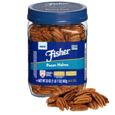 CHEF'S NATURALS Fisher front canister showing label and resealable lid for pantry convenience