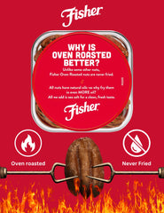 CHEF'S NATURALS Fisher pecans sprinkled on salad adding crunch and savory sea salt flavor