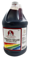 Chef's Quality front label showing 1-gallon tomato red container for consistent coloring